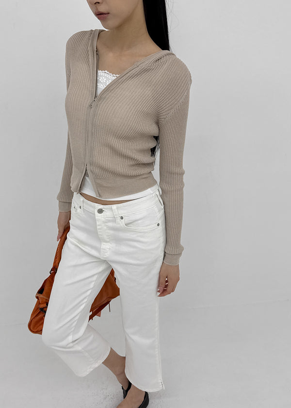 [MADE] Riev Ribbed Knit Zip-Up