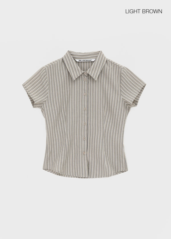 [MADE] Lunea Stripe Short-Sleeve Shirt