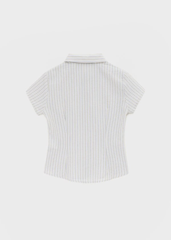 [MADE] Lunea Stripe Short-Sleeve Shirt