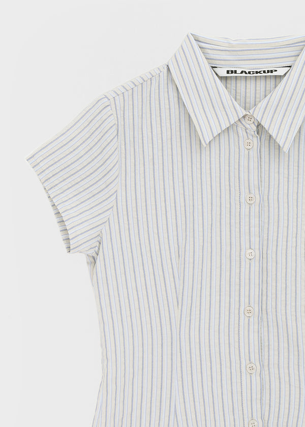 [MADE] Lunea Stripe Short-Sleeve Shirt