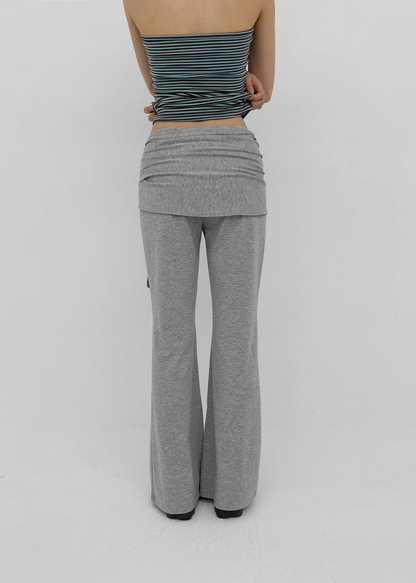 [MADE] Lofrom Set - Bootcut Pants, Layered Wrap