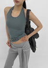 Thurid Striped Halter Top