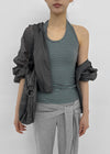 Thurid Striped Halter Top