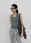 Thurid Striped Halter Top
