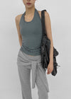 Thurid Striped Halter Top