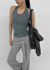 Thurid Striped Halter Top
