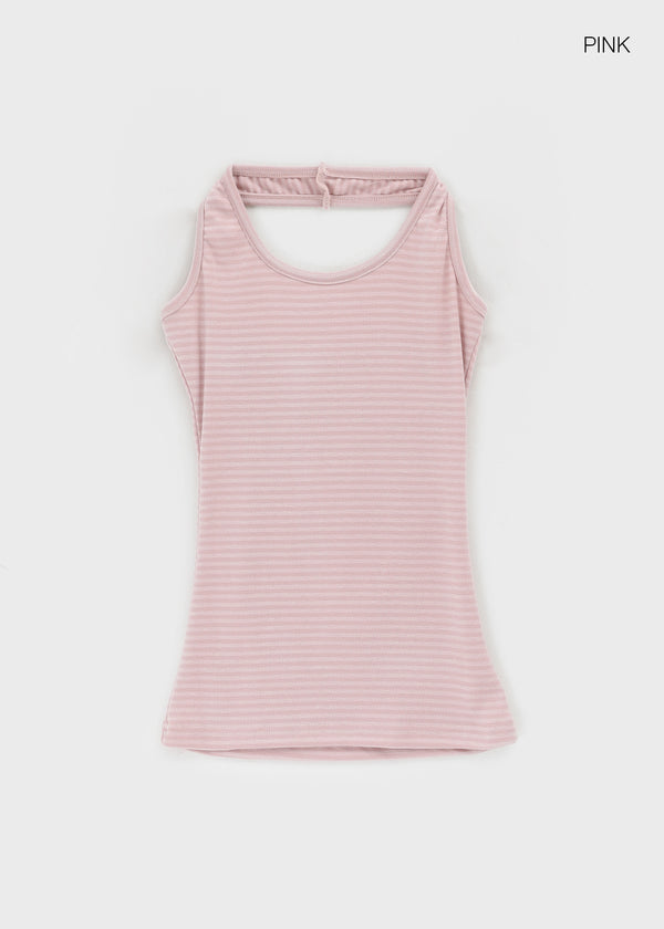 Thurid Striped Halter Top