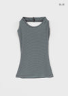 Thurid Striped Halter Top