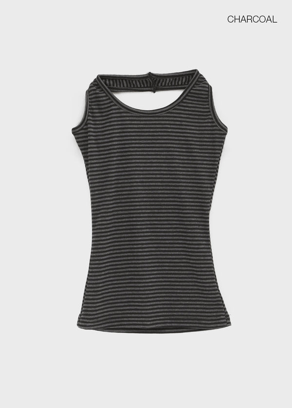 Thurid Striped Halter Top