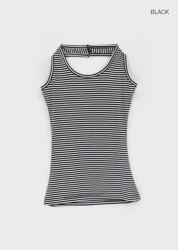 Thurid Striped Halter Top