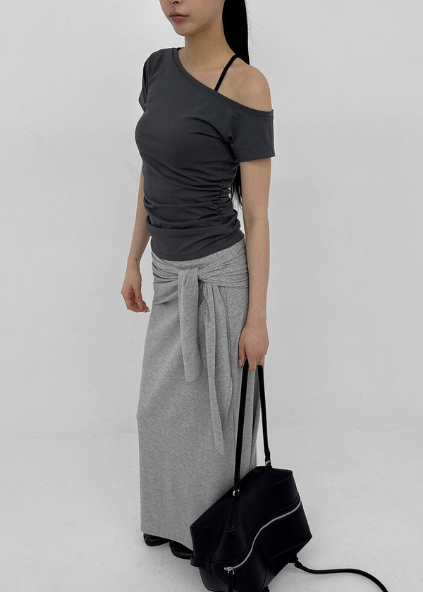[MADE] Lofren Set - Long Skirt, Layered Wrap