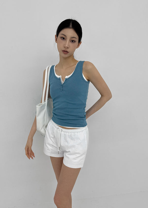 Bigiron Henley Neck Sleeveless