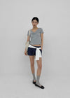Picoten Twist V-neck Short Sleeve Tee