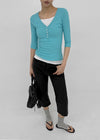 Popu Slit Capri Pants
