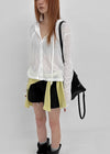 [MADE] Daema Summer Sheer Ribbed Hooded Cardigan