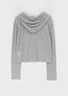 [MADE] Daema Summer Sheer Ribbed Hooded Cardigan