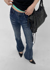 Temto Washed Low-rise Bootcut Denim Pants