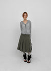 Formning Pleated Midi Skirt