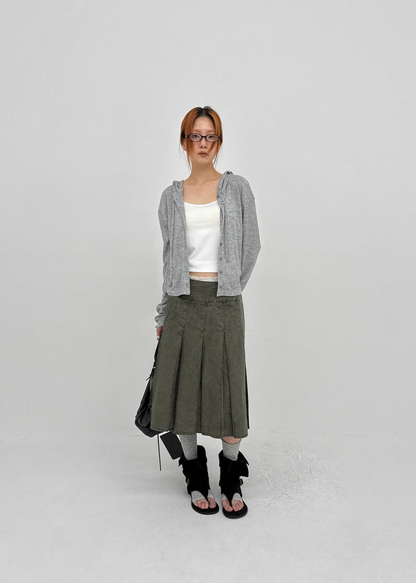 Formning Pleated Midi Skirt