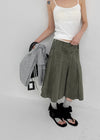 Formning Pleated Midi Skirt