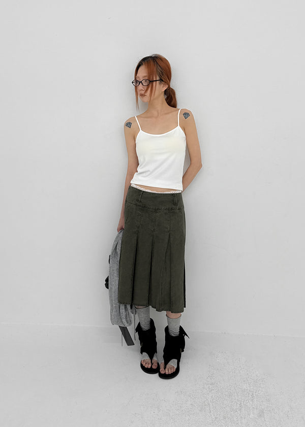 Formning Pleated Midi Skirt