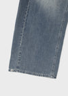 Comting Tab Pintuck Wide Denim Pants