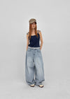 Flobin Button Layered Sleeveless (Built-in Cap)