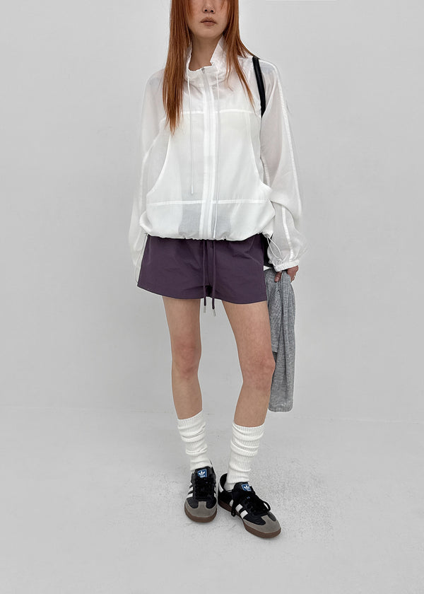 Rasion Strap High-neck Windbreaker