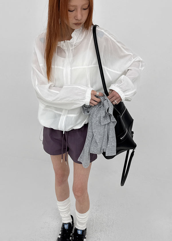 Rasion Strap High-neck Windbreaker
