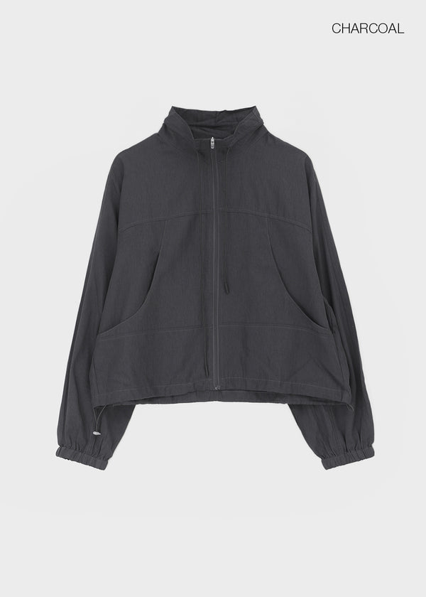 Rasion Strap High-neck Windbreaker
