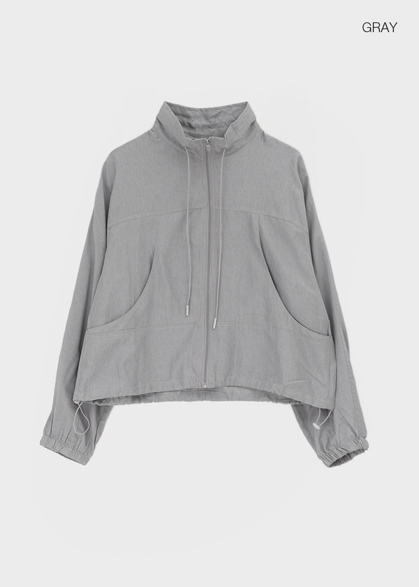 Rasion Strap High-neck Windbreaker