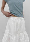 Concoa Banding Flare Midi Skirt