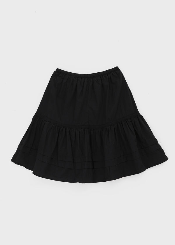 Concoa Banding Flare Midi Skirt
