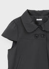 Pohens Button Collar Short Sleeve Jacket