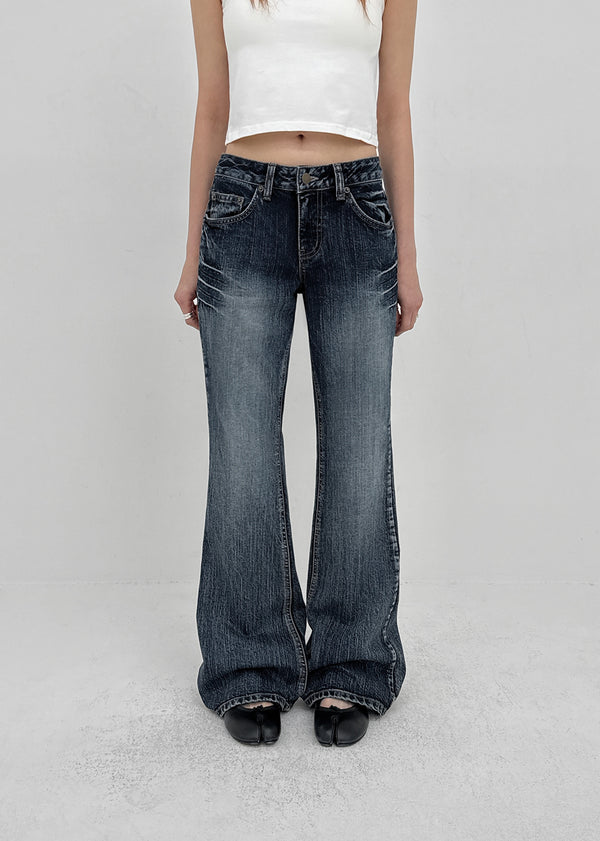 Compella Washed Bootcut Denim Pants