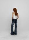 Compella Washed Bootcut Denim Pants