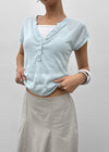 Yantise Cotton Banding Midi Skirt