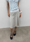 Yantise Cotton Banding Midi Skirt