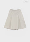 Yantise Cotton Banding Midi Skirt