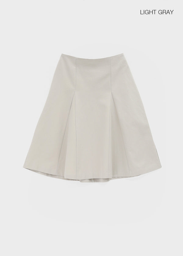 Yantise Cotton Banding Midi Skirt