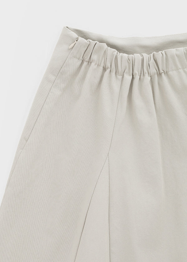 Yantise Cotton Banding Midi Skirt
