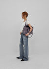 Caliac Washed Damaged Bootcut Denim Pants