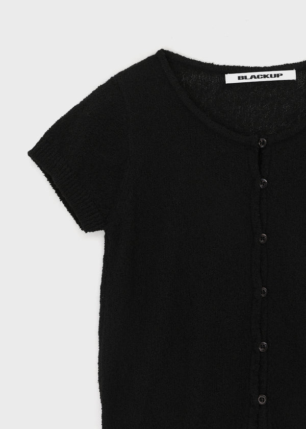 [MADE] Tomiel Boucle Short-Sleeve Knit Cardigan