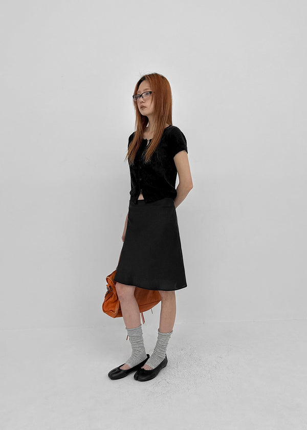 [MADE] Tomiel Boucle Short-Sleeve Knit Cardigan