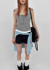 Flobin Button Layered Sleeveless (Built-in Cap)