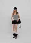 Flobin Button Layered Sleeveless (Built-in Cap)