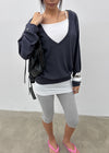 Bhen Deep V-neck Summer Sweatshirt