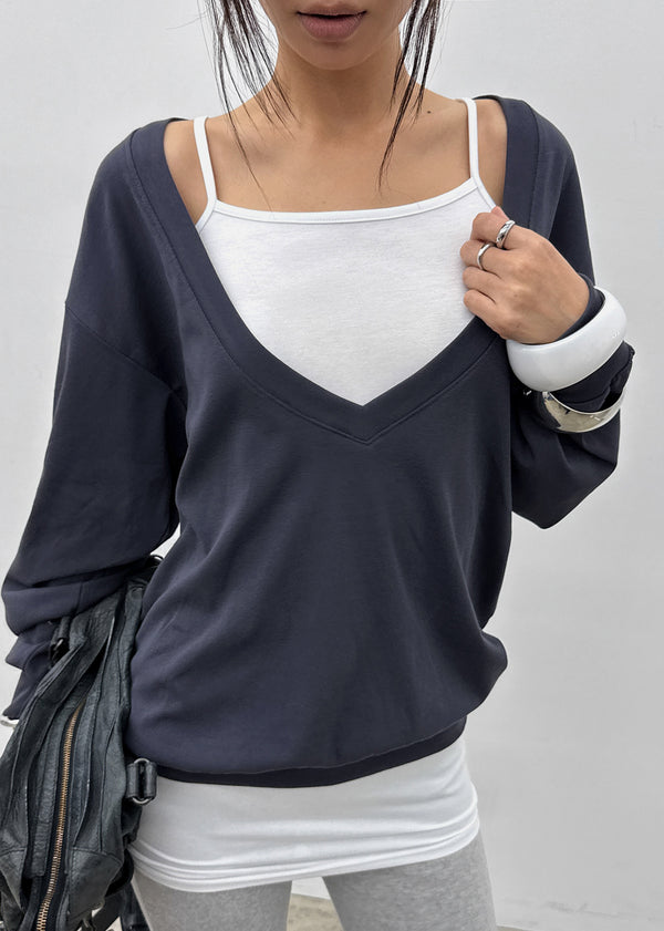 Bhen Deep V-neck Summer Sweatshirt