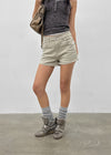 V-An Back Pocket Denim Shorts