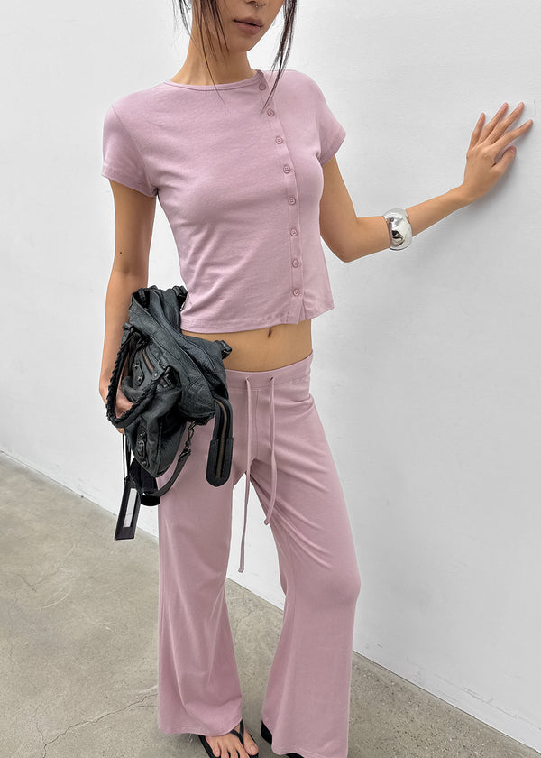 [MADE] Selni Diagonal Short-Sleeve Cardigan (Set Available)